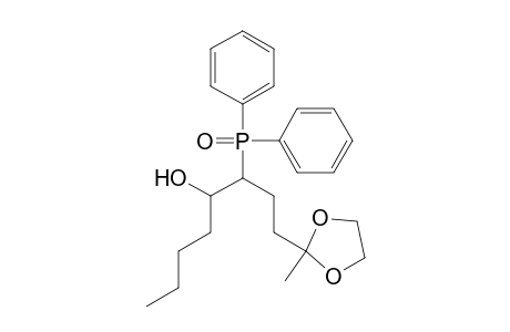 5-Diphenylphosphinoyl-6-hydroxydecan-2-one ethylene acetal