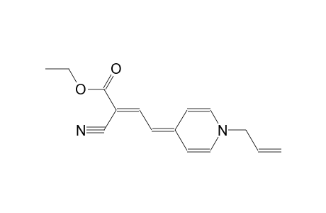 ethyl (2E)-4-(1-allyl-4(1H)-pyridinylidene)-2-cyano-2-butenoate