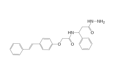 N-(3-diazanyl-3-oxidanylidene-1-phenyl-propyl)-2-[4-[(E)-2-phenylethenyl]phenoxy]ethanamide