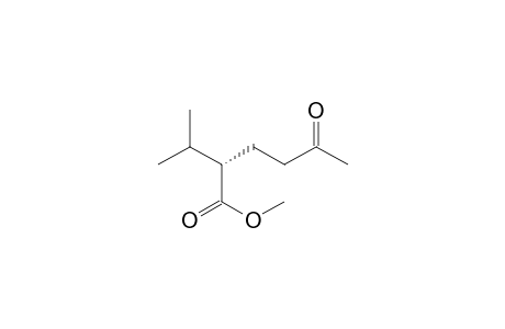 Hexanoic acid, 2-(1-methylethyl)-5-oxo-, methyl ester, (S)-