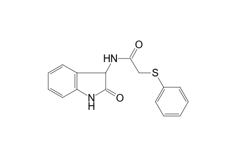 Acetamide, 2-phenylthio-N-(2,3-dihydro-2-oxoindol-3-yl)-