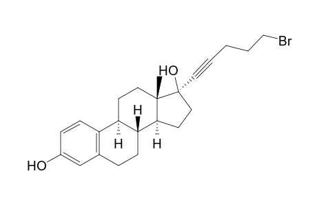 17-.alpha.-(5'-Bromo-1'-pentynyl)-1,3,5(10)-estratriene-3,17-.beta.-diol