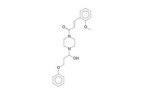 1-(2-Hydroxy-3-phenoxypropyl)-4-(2-methoxycinnamoyl)piperazine