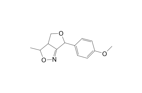 6-(4'-methoxyphenyl)-3a,4-dihydro-3-methyl-3H,6H-furo[3,4-c]isoxazole