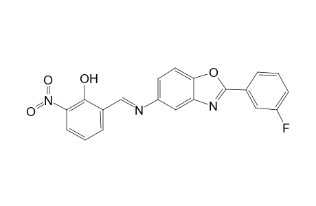 2-({[2-(3-fluorophenyl)-1,3-benzoxazol-5-yl]imino}methyl)-6-nitrophenol