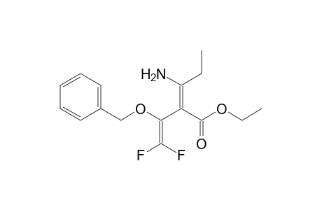 Ethyl 3-Amino-2-(1-benzyloxy-2,2-difluoro-1-vinyl)-2-pentenoate