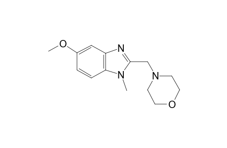 1H-1,3-Benzimidazole, 5-methoxy-1-methyl-2-(4-morpholinylmethyl)-