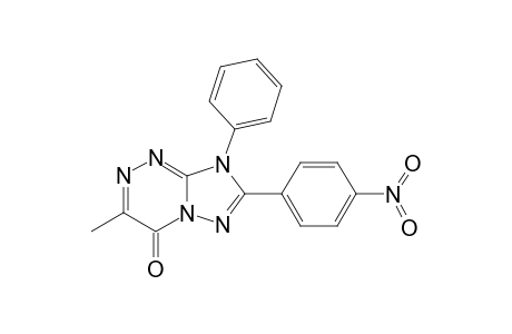 [1,2,4]Triazolo[5,1-c][1,2,4]triazin-4(8H)-one, 3-methyl-7-(4-nitrophenyl)-8-phenyl-