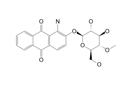 1-AMINO-2-(4'-O-METHYL-2-BETA-O-D-GLUCOPARANOSYLOXY)-ANTHRAQUINONE