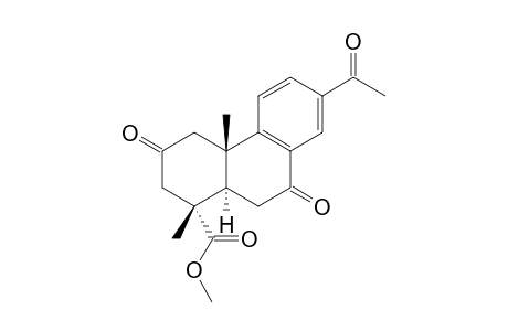 Methyl 2,7-dioxo-13-acetyl-podocarpa-8,11,13-trien-15-oate