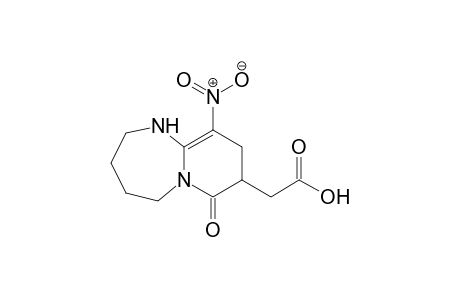 2-(1,2,3,4,5,7,8,9-Octahydro-10-nitro-7-oxopyrido[1,2-a] [1,3]diazepin-8-yl)acetic Acid