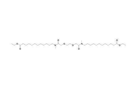 12-[[2-[2-[2-[(12-ethoxy-12-keto-dodecyl)-methyl-amino]-2-keto-ethoxy]ethoxy]acetyl]-methyl-amino]lauric acid ethyl ester