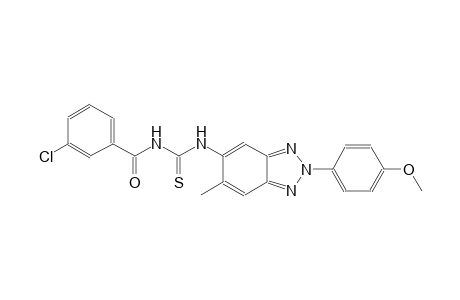 N-(3-chlorobenzoyl)-N'-[2-(4-methoxyphenyl)-6-methyl-2H-1,2,3-benzotriazol-5-yl]thiourea