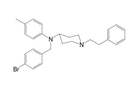 N-(4-Bromobenzyl)-N-(4-methylphenyl)-1-(2-phenylethyl)piperidin-4-amine