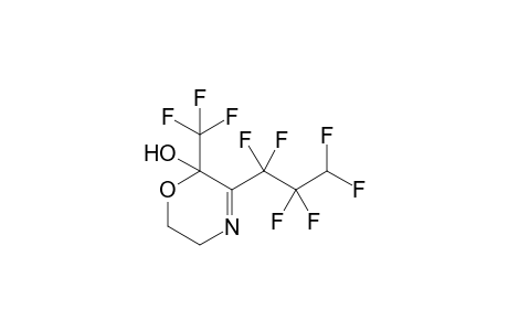 5-(1,1,2,2,3,3-hexafluoropropyl)-6-(trifluoromethyl)-2,3-dihydro-1,4-oxazin-6-ol