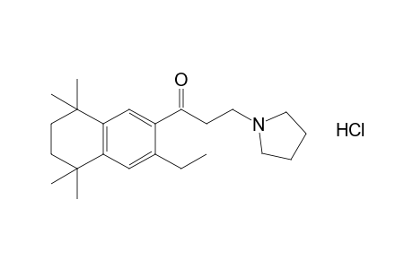 3'-ethyl-3-(1-pyrrolidinyl)-5',6',7',8'-tetrahydro-5',5',8',8'-tetramethyl-2'-propionaphthone, hydrochloride