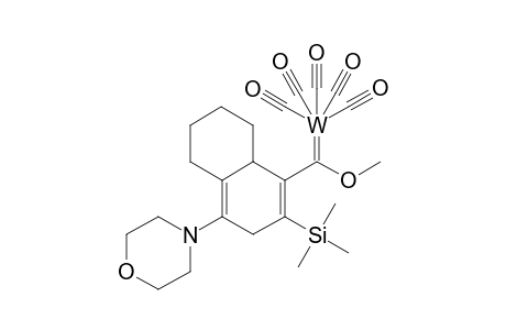 Pentacarbonyl{methoxy{2-[3-(trimethylsilyl-5-(N-morpholino)bicyclo[4.4.0]deca-2,5-dienyl]}methylene}tungsten(0)