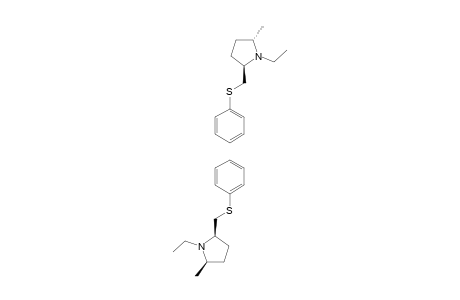 1-ETHYL-2-METHYL-5-(PHENYLTHIOMETHYL)-PYRROLIDINE;(CIS/TRANS)-MIXTURE