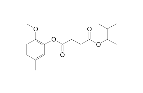 Succinic acid, 3-methylbut-2-yl 2-methoxy-5-methylphenyl ester