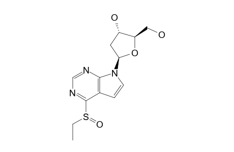 7-(2'-DEOXY-BETA-D-ERYTHRO-PENTOFURANOSYL)-4-(ETHYLSULFINYL)-7H-PYRROLO-[2,3-D]-PYRIMIDINE