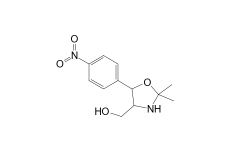 4-(Hydroxymethyl)-2,2-dimethyl-5-(4'-nitrophenyl)-1,3-oxazolidine