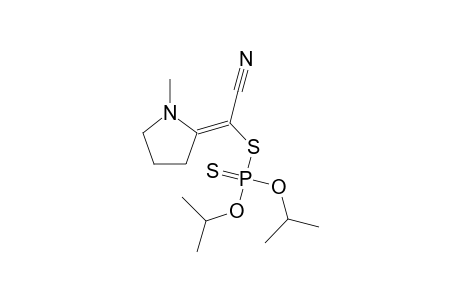 S-[(E)-cyano(1-methyl-2-pyrrolidinylidene)methyl] O,O-diisopropyl dithiophosphate