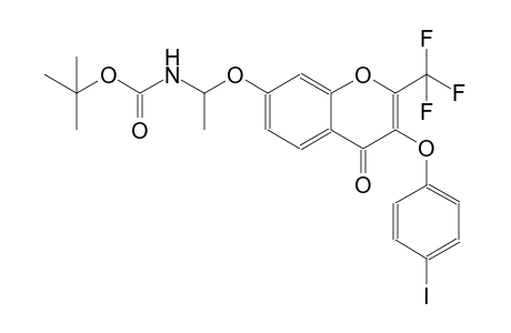 tert-butyl 1-{[3-(4-iodophenoxy)-4-oxo-2-(trifluoromethyl)-4H-chromen-7-yl]oxy}ethylcarbamate