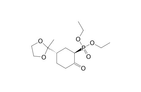 Phosphonic Acid, [5-(2-methyl-1,3-dioxolam-2-yl)-2-oxocyclohexyl]-,diethyl ester trans