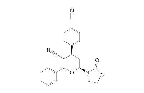(2RS,4SR)-3,4-Dihydro-4-(p-cyanophenyl)-6-phenyl-2-(2'-oxo-3'-oxazolidinyl)-2H-pyran-5-carbonitrile