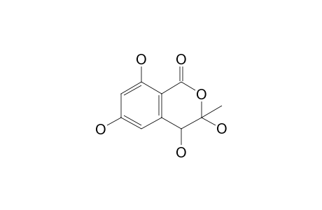3,4,6,8-tetrahydroxy-3-methylisochroman-1-one