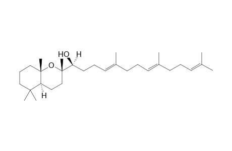 (2S,9S,10S)-2-[(1'S)-1'-Hydroxy-5',9',13'-trimethyltetradeca-4',8',12'-trienyl)-2,5,5,9-tetramethyl-perhydrobenzopyran