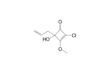 2-Chloranyl-3-methoxy-4-oxidanyl-4-prop-2-enyl-cyclobut-2-en-1-one