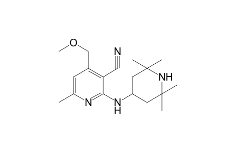 3-Pyridinecarbonitrile, 4-(methoxymethyl)-6-methyl-2-[(2,2,6,6-tetramethyl-4-piperidinyl)amino]-