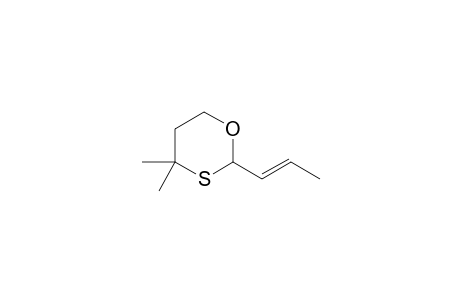 4,4-Dimethyl-2-(1-propenyl)-1,3-oxathiane