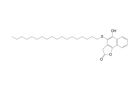 Naphtho[1,2-b]furan-2(3H)-one, 5-hydroxy-4-(octadecylthio)-
