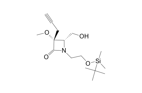 (3R,4S)-1-[2-[tert-butyl(dimethyl)silyl]oxyethyl]-3-methoxy-4-methylol-3-propargyl-azetidin-2-one
