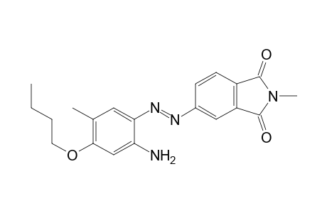 1H-Isoindole-1,3(2H)-dione, 5-[(2-amino-4-butoxy-5-methylphenyl)azo]-2-methyl-
