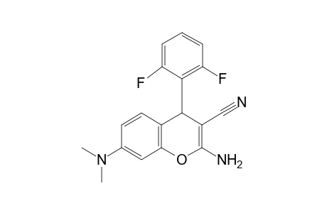 2-Amino-4-(2,6-difluorophenyl)-7-(dimethylamino)-4H-chromene-3-carbonitrile