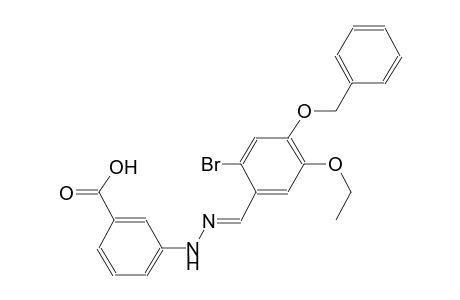 3-{(2E)-2-[4-(benzyloxy)-2-bromo-5-ethoxybenzylidene]hydrazino}benzoic acid