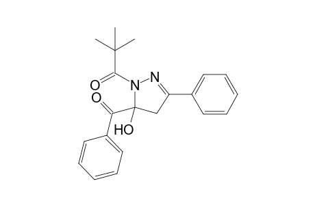 1-(5-Benzoyl-5-hydroxy-3-phenyl-4,5-dihydro-1H-pyrazol-1-yl)-2,2- dimethylpropan-1-one