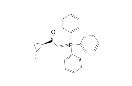 Ethanone, 1-(2-methylcyclopropyl)-2-(triphenylphosphoranylidene)-, trans-(.+-.)-