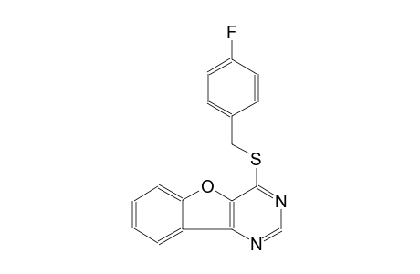 4-[(4-fluorobenzyl)sulfanyl][1]benzofuro[3,2-d]pyrimidine