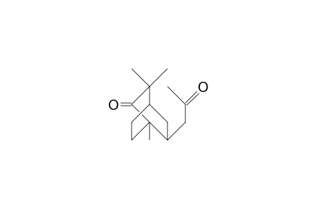 1,3,3-Trimethyl-2-oxo-6-(2-oxo-propyl)-bicyclo(2 .2.2)octane, epimer 2