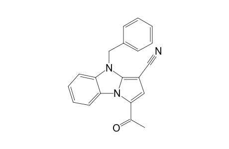 1-Acetyl-4-(phenylmethyl)-3-pyrrolo[1,2-a]benzimidazolecarbonitrile