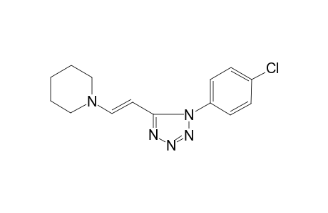 trans-1-(p-chlorophenyl)-5-(2-piperidinovinyl)-1H-tetrazole
