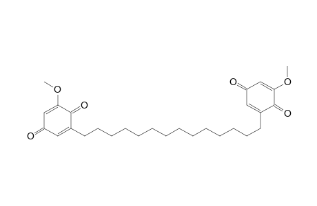 2,5-Cyclohexadiene-1,4-dione, 2,2'-(1,14-tetradecanediyl)bis[6-methoxy-