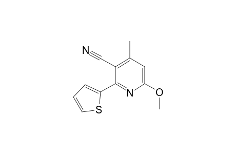 Pyridine-3-carbonitrile, 4-methyl-6-methoxy-2-(2-thienyl)-