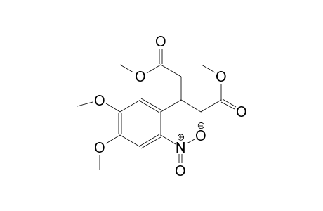 1-benzenepropanoic acid, 4,5-dimethoxy-2-nitro-beta~1~-[(oic acid)methyl]-, methyl ester