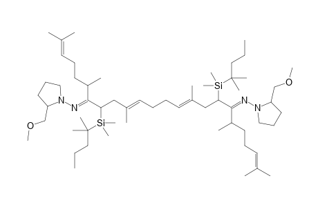 7,18-Bis[N-(2'-methoxymethylpyrrolidine-1-yl)imino]-8,17-bis(dimethyl-t-hexylsilyl)-2,6,10,15,19,23-hexamethyl-2,10,14,22-tetracosatetraene