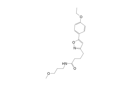 3-isoxazolebutanamide, 5-(4-ethoxyphenyl)-N-(3-methoxypropyl)-